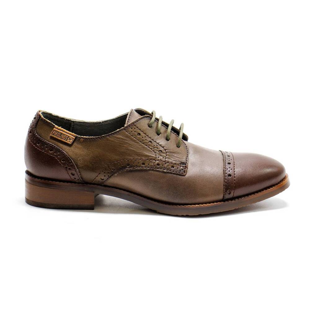 NEW PIKOLINOS women's royal cap toe derby oxford shoes in olmo